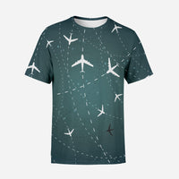 Thumbnail for Travelling with Aircraft (Green) Designed 3D T-Shirts