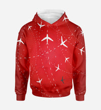 Thumbnail for Travelling with Aircraft (Red) Printed 3D Hoodies