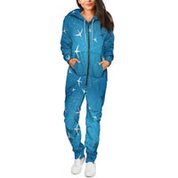 Thumbnail for Travelling with Aircraft Designed Jumpsuit for Men & Women