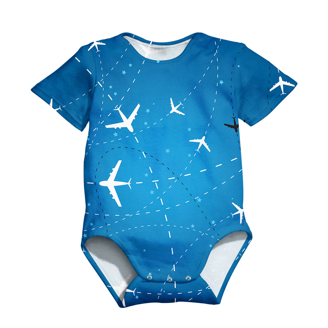 Travelling with Aircraft Designed 3D Baby Bodysuits