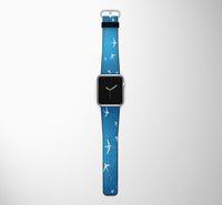 Thumbnail for Travelling with Aircraft Designed Leather Apple Watch Straps