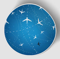 Thumbnail for Travelling with Aircraft (Blue) Designed Stickers