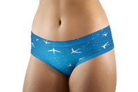 Thumbnail for Travelling with Aircraft (Blue) Designed Women Panties & Shorts