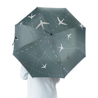 Thumbnail for Travelling with Aircraft (Green) Designed Umbrella