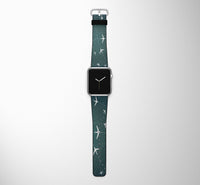 Thumbnail for Travelling with Aircraft Designed Leather Apple Watch Straps
