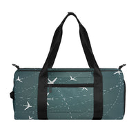 Thumbnail for Travelling with Aircraft (Green) Designed Sports Bag