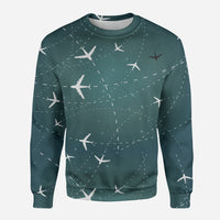 Thumbnail for Travelling with Aircraft (Green) Designed 3D Sweatshirts