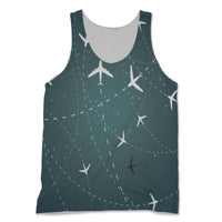 Thumbnail for Travelling with Aircraft (Green) Designed 3D Tank Tops