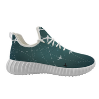 Thumbnail for Travelling with Aircraft (Green) Designed Sport Sneakers & Shoes (MEN)