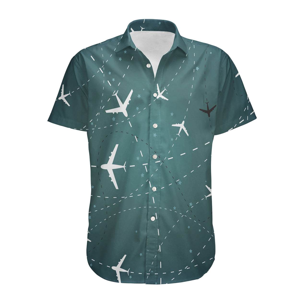 Travelling with Aircraft (Green) Designed 3D Shirts