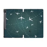 Thumbnail for Travelling with Aircraft (Green) Designed Samsung Tablet Cases