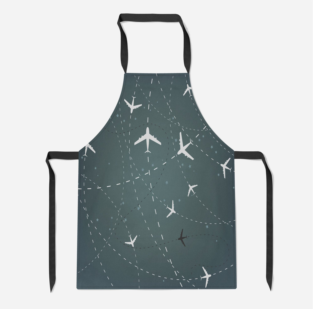 Travelling with Aircraft (Green) Designed Kitchen Aprons