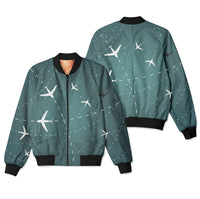 Thumbnail for Travelling with Aircraft (Green) Designed 3D Pilot Bomber Jackets