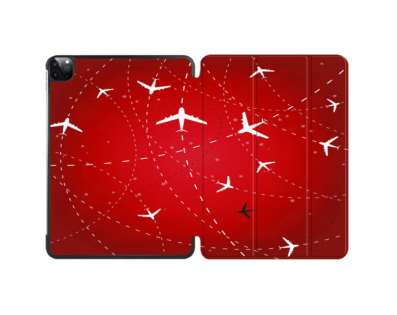 Travelling with Aircraft (Red) Designed iPad Cases