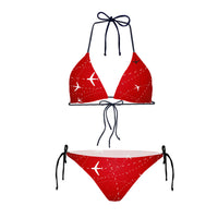 Thumbnail for Travelling with Aircraft (Red) Designed Triangle Bikini