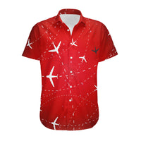 Thumbnail for Travelling with Aircraft (Red) Designed 3D Shirts