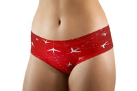 Thumbnail for Travelling with Aircraft (Red) Designed Women Panties & Shorts