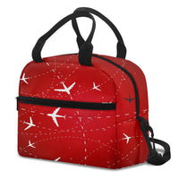 Thumbnail for Travelling with Aircraft (Red) Designed Lunch Bags