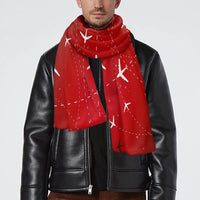 Thumbnail for Travelling with Aircraft (Red) Designed Scarfs