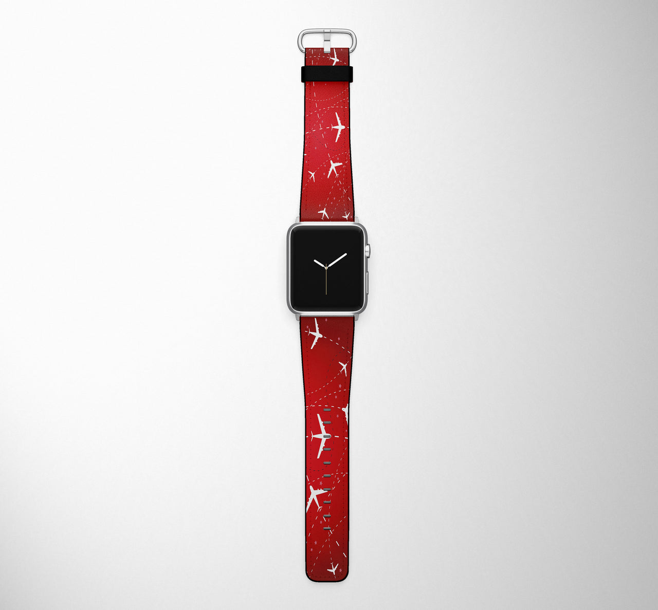 Travelling with Aircraft Designed Leather Apple Watch Straps