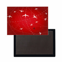 Thumbnail for Travelling with Aircraft (Red) Designed Magnets