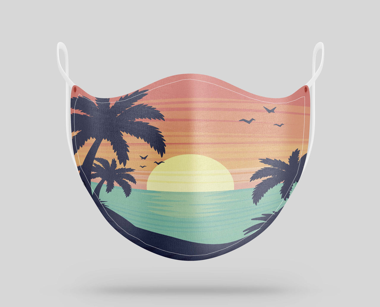 Tropical Summer Theme Designed Face Masks