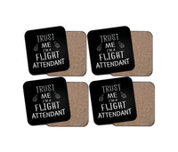 Thumbnail for Trust Me I'm a Flight Attendant Designed Coasters