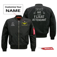 Thumbnail for Trust Me I'm a Flight Attendant Designed Pilot Jackets (Customizable)