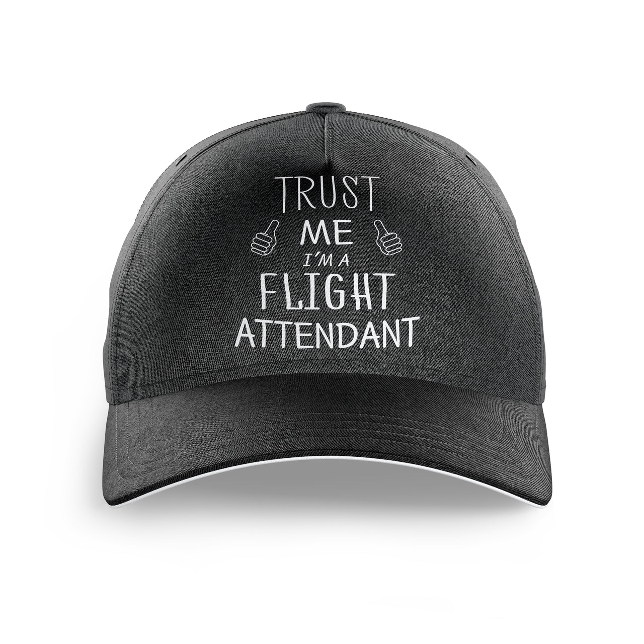 Trust Me I'm a Flight Attendant Printed Hats