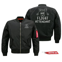 Thumbnail for Trust Me I'm a Flight Attendant Designed Pilot Jackets (Customizable)