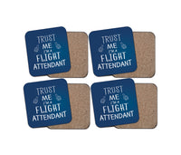 Thumbnail for Trust Me I'm a Flight Attendant Designed Coasters