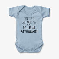 Thumbnail for Trust Me I'm a Flight Attendant Designed Baby Bodysuits