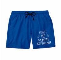 Thumbnail for Trust Me I'm a Flight Attendant Designed Swim Trunks & Shorts