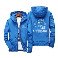 Thumbnail for Trust Me I'm a Flight Attendant Designed Windbreaker Jackets