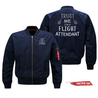 Thumbnail for Trust Me I'm a Flight Attendant Designed Pilot Jackets (Customizable)