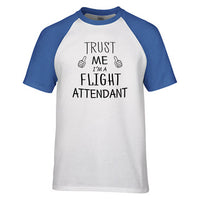 Thumbnail for Trust Me I'm a Flight Attendant Designed Raglan T-Shirts