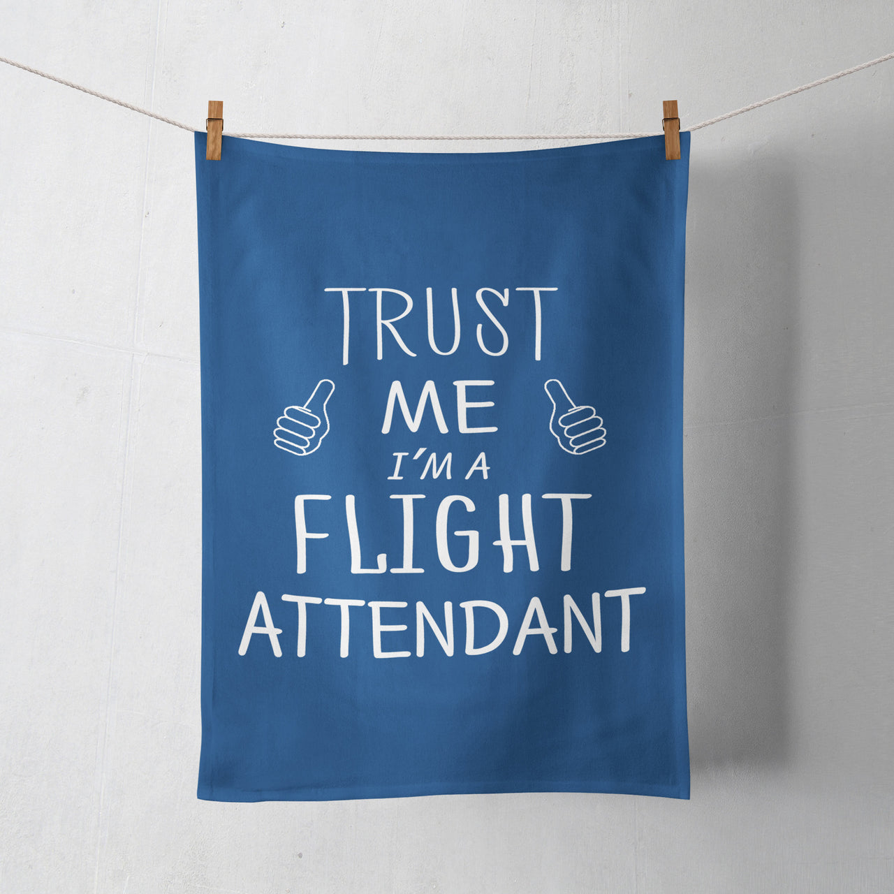 Trust Me I'm a Flight Attendant Designed Towels