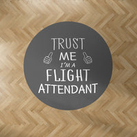 Thumbnail for Trust Me I'm a Flight Attendant Designed Carpet & Floor Mats (Round)