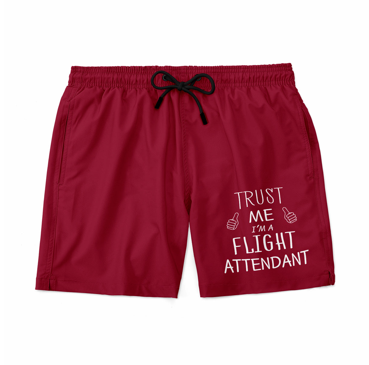 Trust Me I'm a Flight Attendant Designed Swim Trunks & Shorts