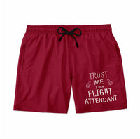 Thumbnail for Trust Me I'm a Flight Attendant Designed Swim Trunks & Shorts