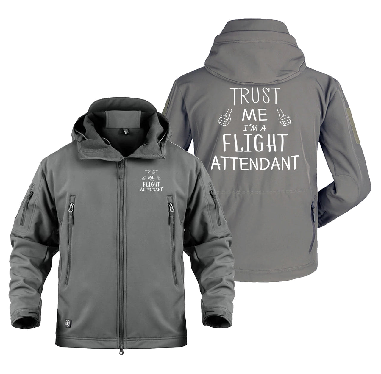 Trust Me I'm a Flight Attendant Designed Military Jackets (Customizable)