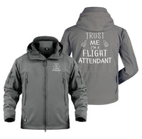 Thumbnail for Trust Me I'm a Flight Attendant Designed Military Jackets (Customizable)