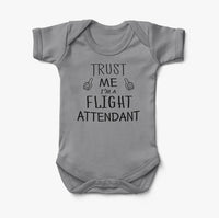 Thumbnail for Trust Me I'm a Flight Attendant Designed Baby Bodysuits