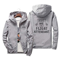 Thumbnail for Trust Me I'm a Flight Attendant Designed Windbreaker Jackets