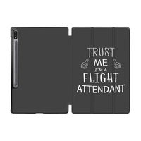 Thumbnail for Trust Me I'm a Flight Attendant Designed Samsung Tablet Cases