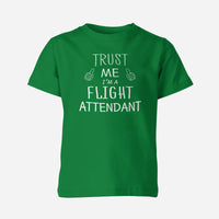 Thumbnail for Trust Me I'm a Flight Attendant Designed Children T-Shirts