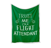 Thumbnail for Trust Me I'm a Flight Attendant Designed Bed Blankets & Covers