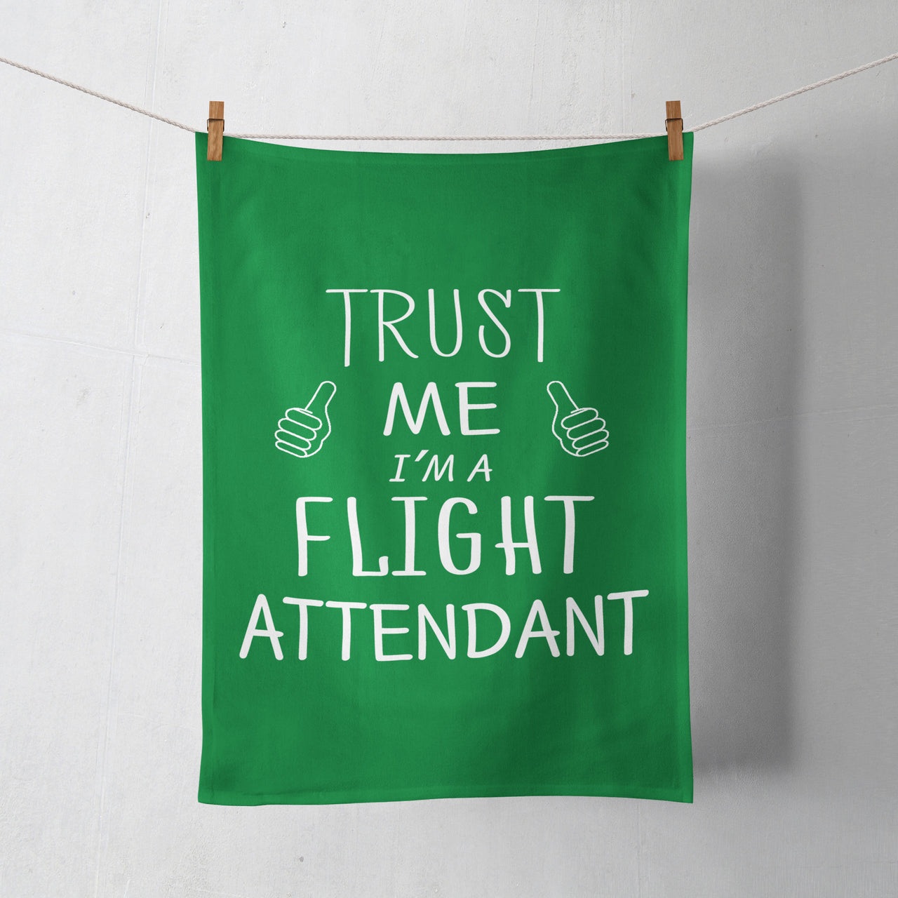 Trust Me I'm a Flight Attendant Designed Towels