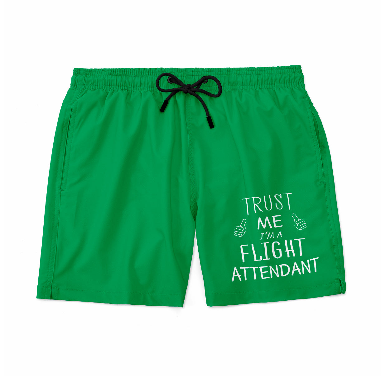 Trust Me I'm a Flight Attendant Designed Swim Trunks & Shorts