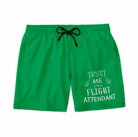 Thumbnail for Trust Me I'm a Flight Attendant Designed Swim Trunks & Shorts